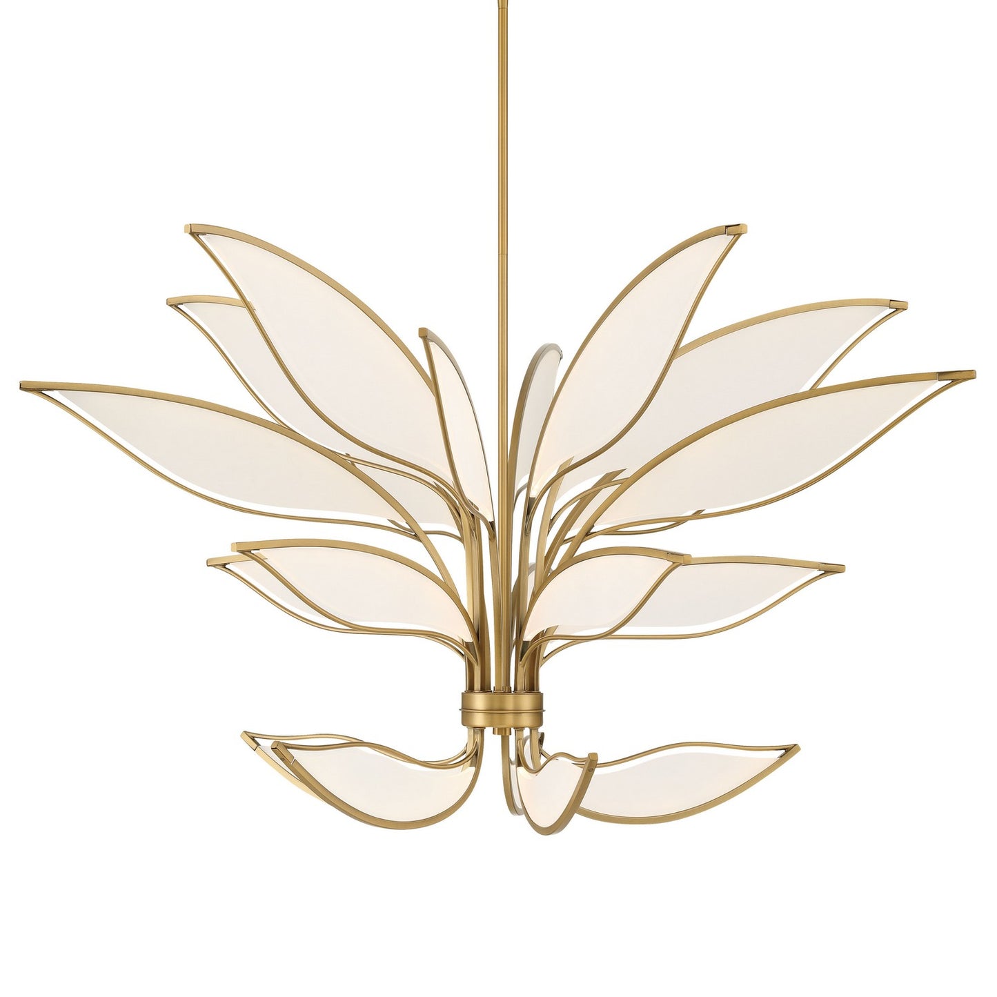 Papilio LED Chandelier in Legacy Brass