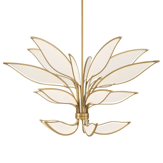 Papilio LED Chandelier in Legacy Brass