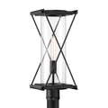 Rockhill One Light Outdoor Post Mount in Dark Matte Black