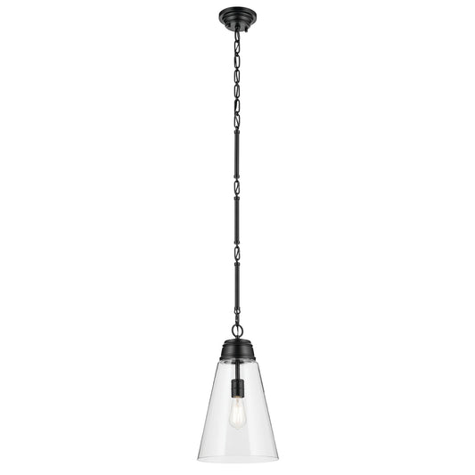 Marsailli One Light Pendant in Black