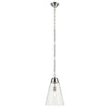 Marsailli One Light Pendant in Polished Nickel