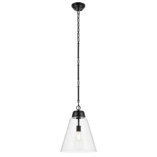 Marsailli One Light Pendant in Black