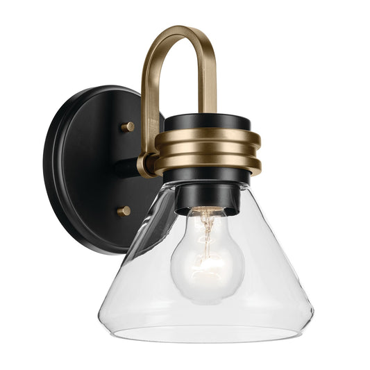 Farum One Light Wall Sconce in Black