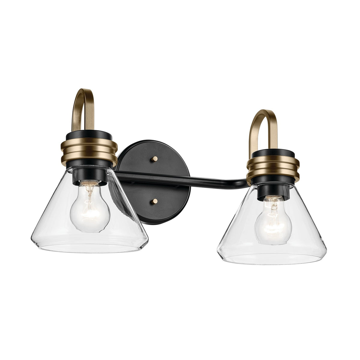 Farum Two Light Bath in Black