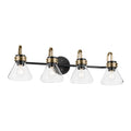 Farum Four Light Bath in Black