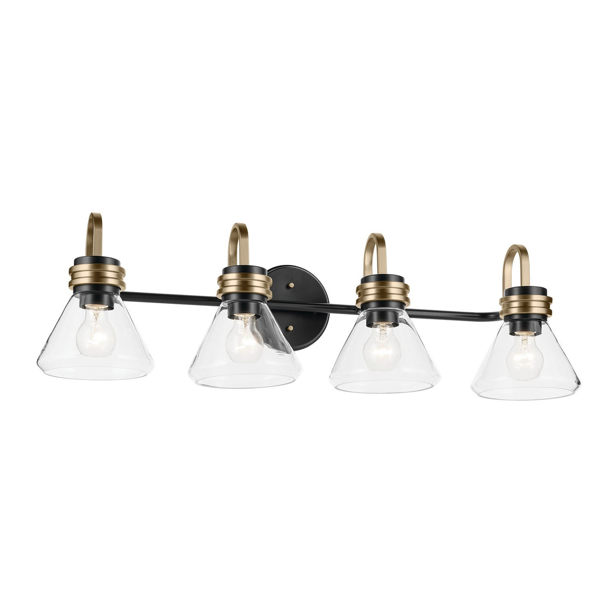 Farum Four Light Bath in Black