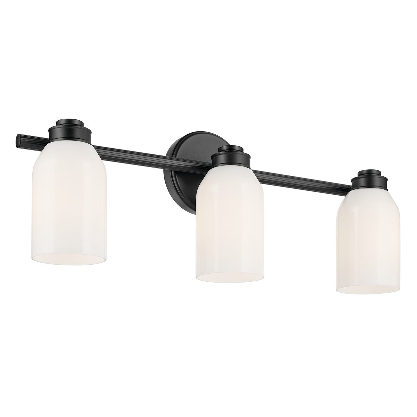 Shae Three Light Bath in Black