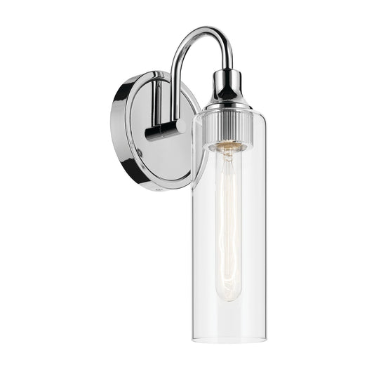 Kavi One Light Wall Sconce in Chrome