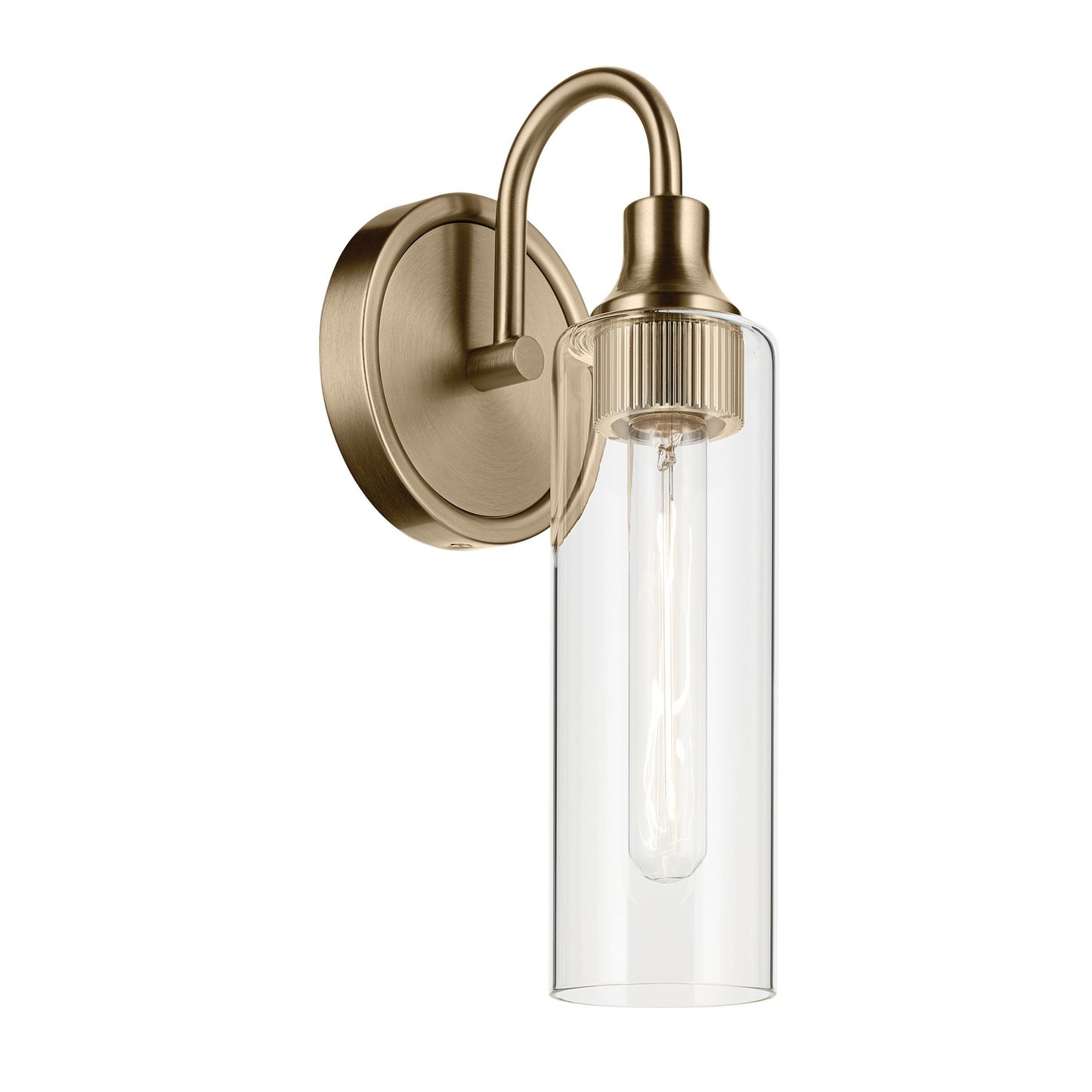 Kavi One Light Wall Sconce in Champagne Bronze