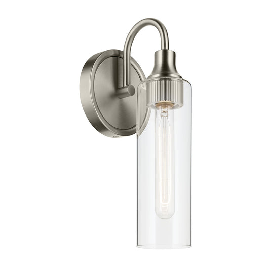 Kavi One Light Wall Sconce in Brushed Nickel