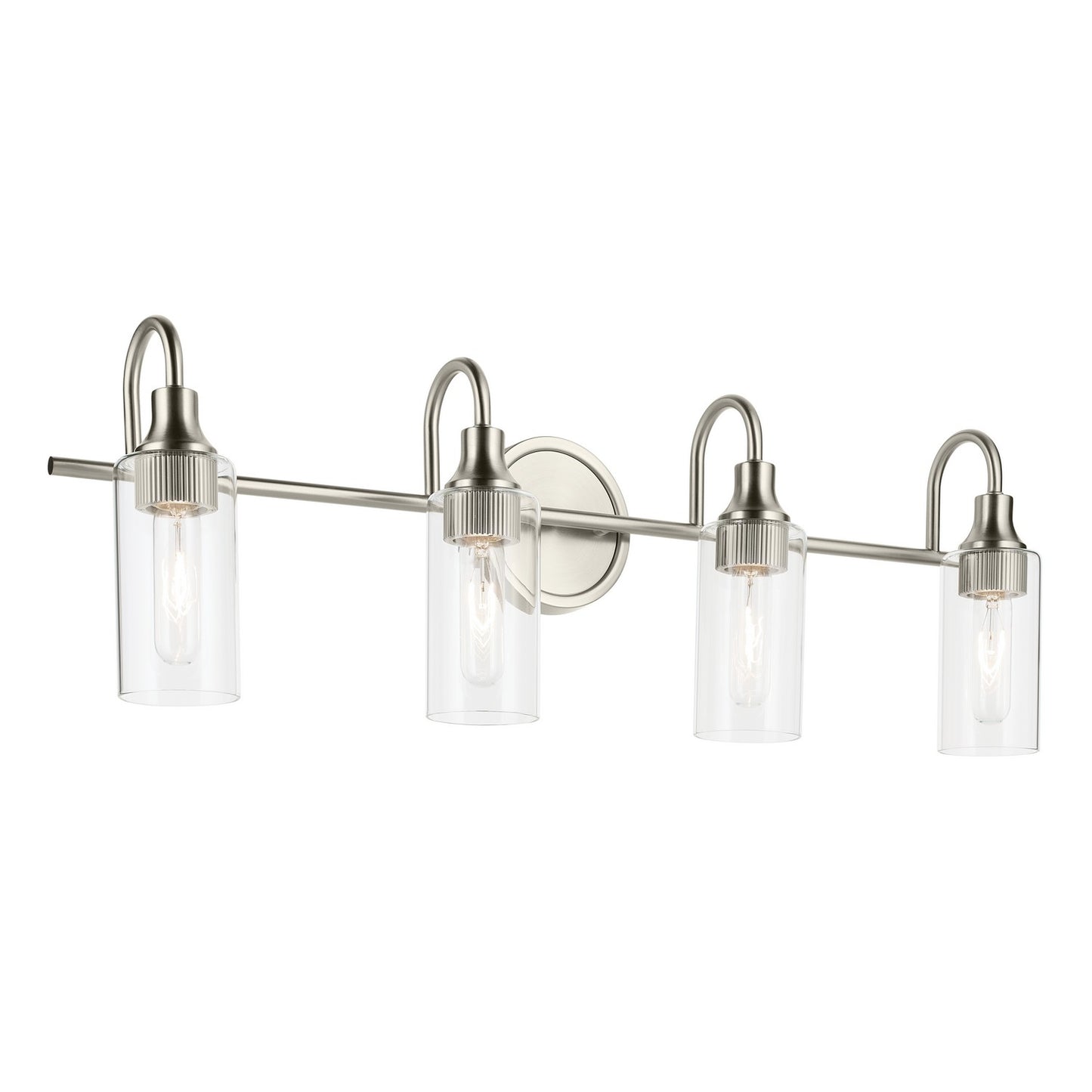 Kavi Four Light Bath in Brushed Nickel