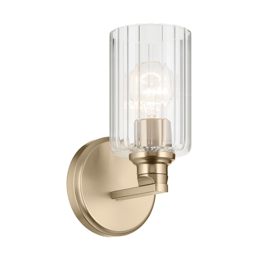 Gioe One Light Wall Sconce in Champagne Bronze