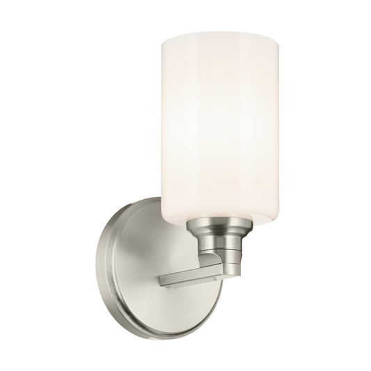 Gioe One Light Wall Sconce in Brushed Nickel