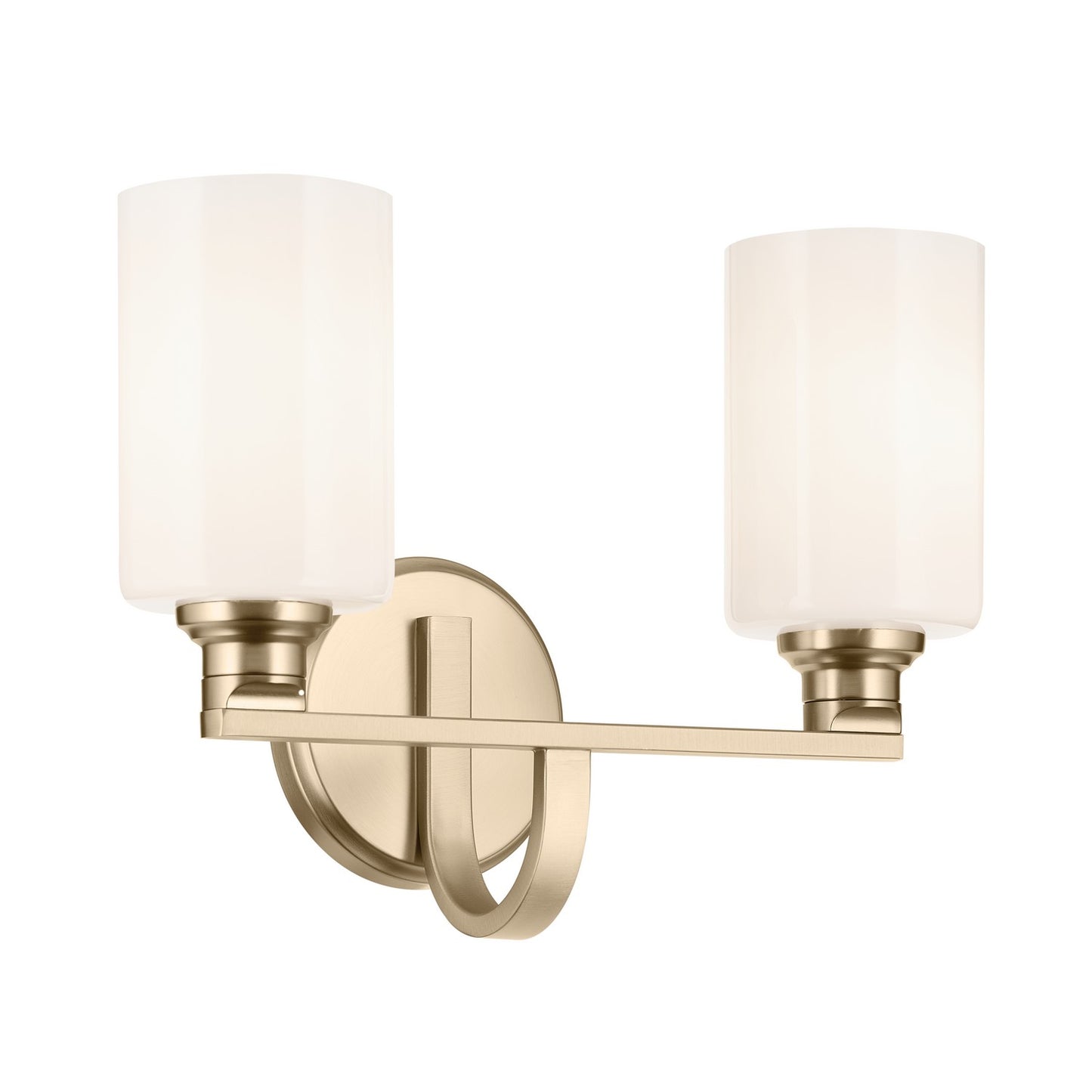 Gioe Two Light Bath in Champagne Bronze