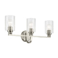 Gioe Three Light Bath in Brushed Nickel