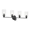 Gioe Four Light Bath in Black