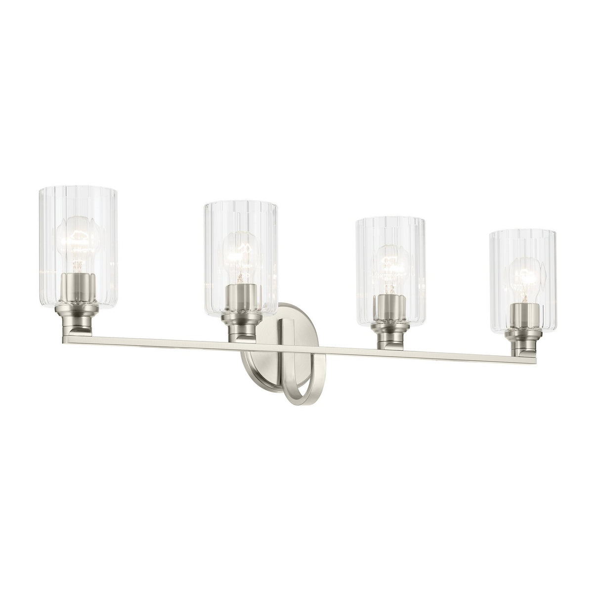 Gioe Four Light Bath in Brushed Nickel
