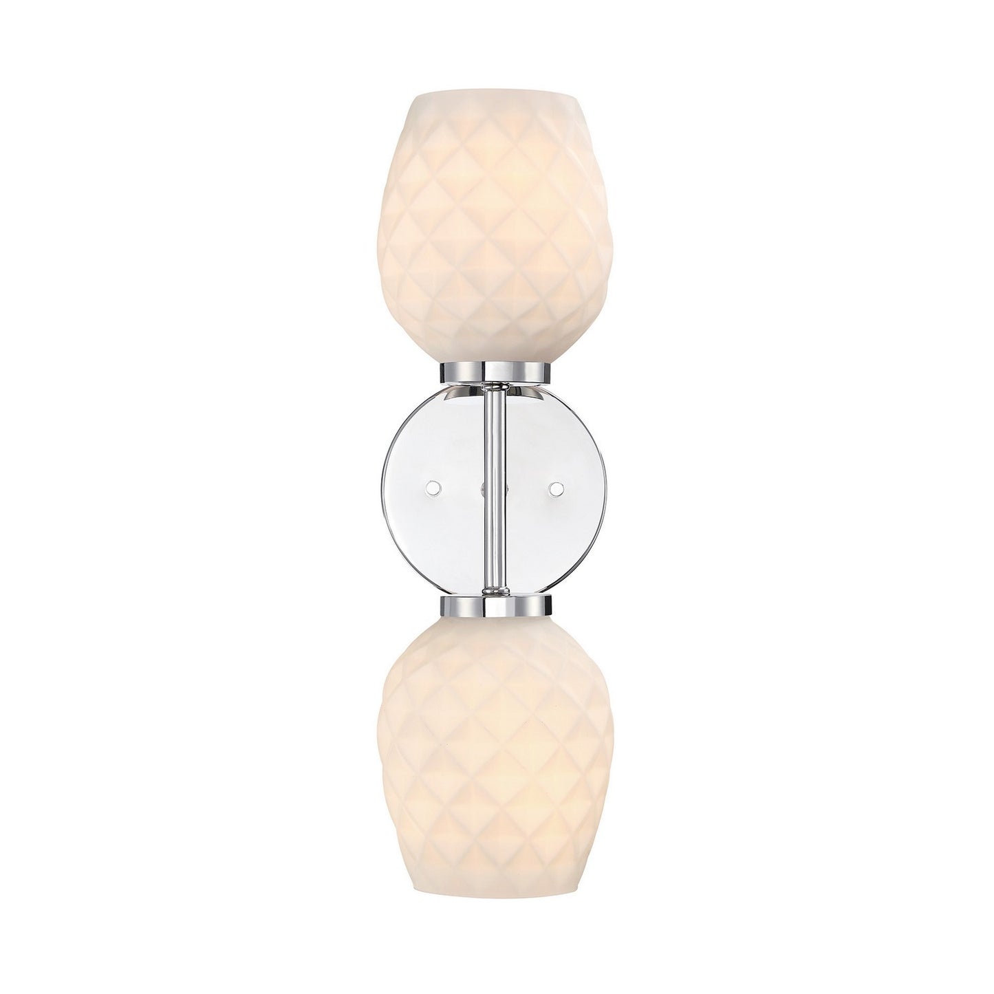Dita Two Light Wall Sconce in Polished Nickel