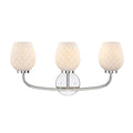 Dita Three Light Vanity in Polished Nickel