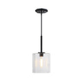 Haven One Light Pendant in Matte Black