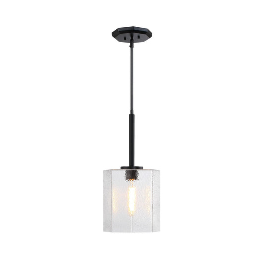 Haven One Light Pendant in Matte Black