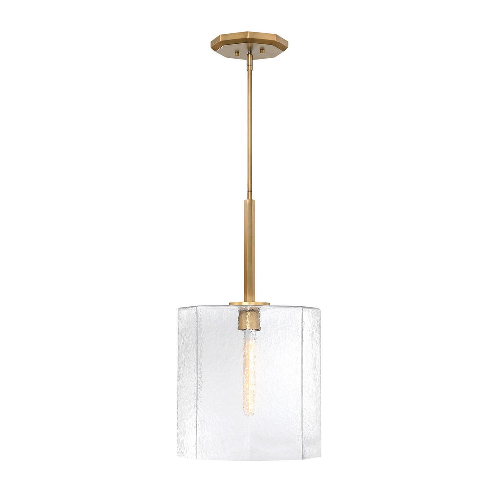 Haven One Light Pendant in Old Satin Brass
