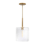 Haven One Light Pendant in Old Satin Brass