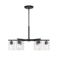 Haven Six Light Chandelier in Matte Black