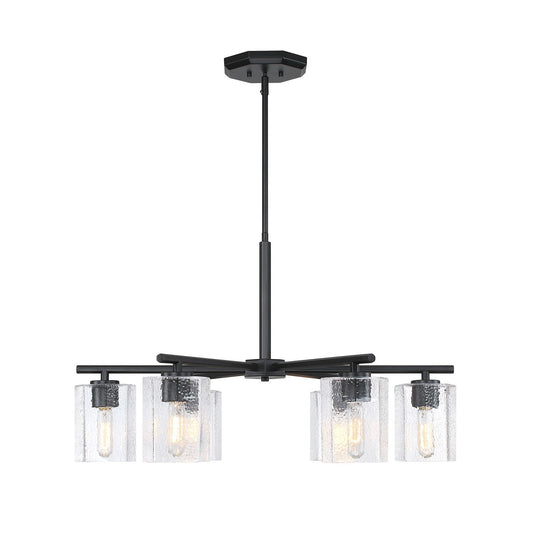 Haven Six Light Chandelier in Matte Black