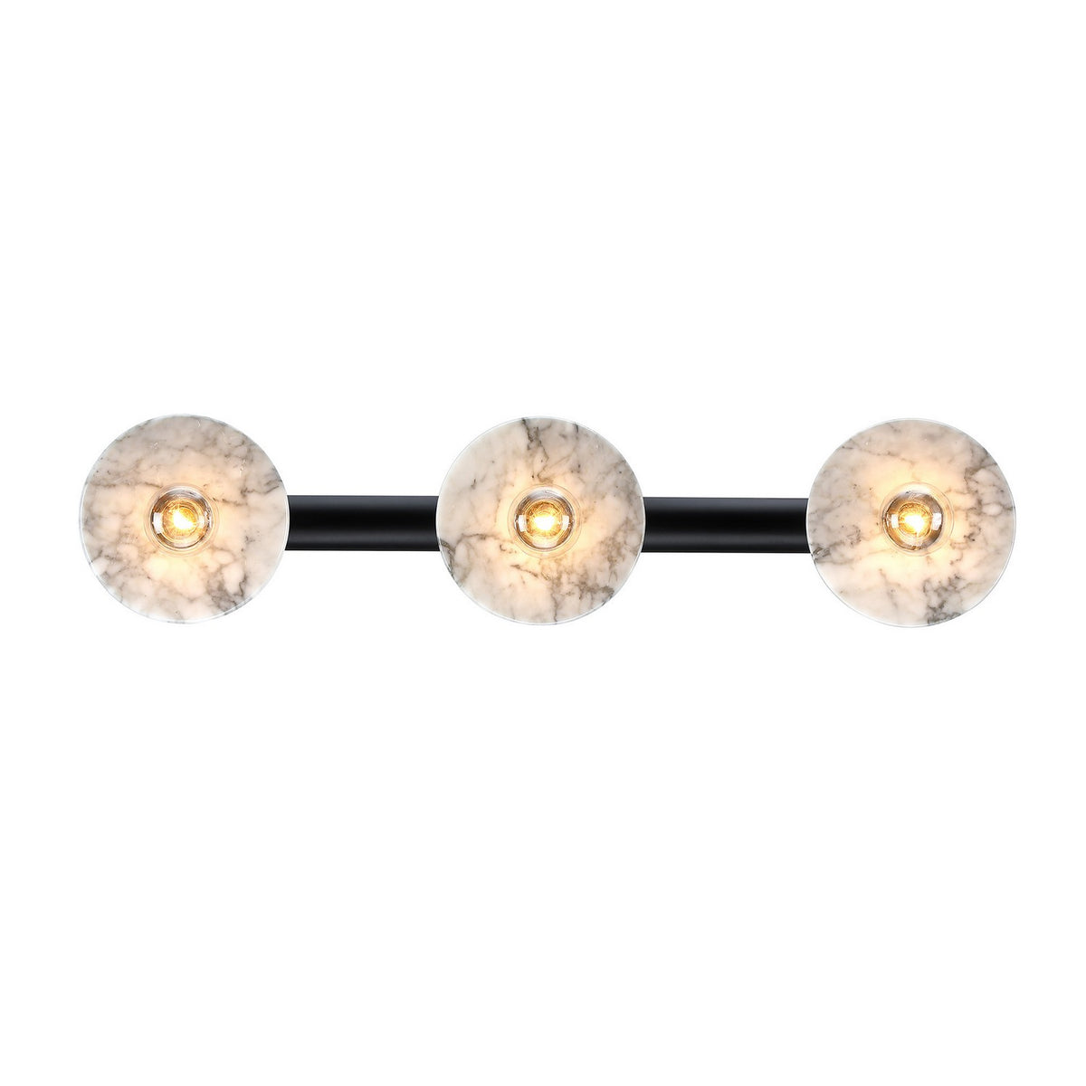 Fina Three Light Vanity in Matte Black