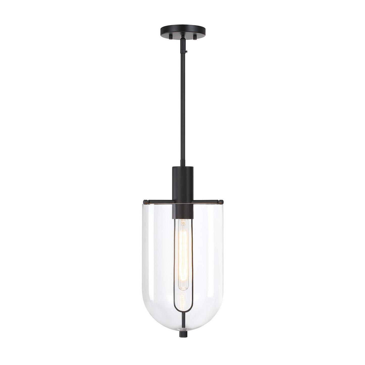 Skylar One Light Pendant in Matte Black