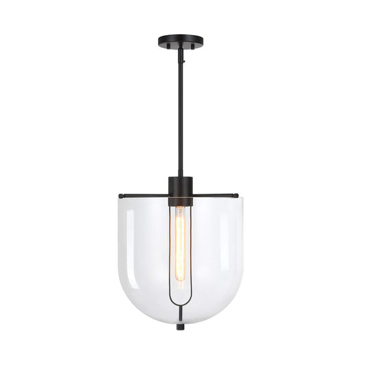 Skylar One Light Pendant in Matte Black