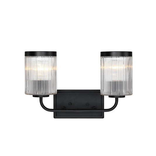 Aspen Two Light Vanity in Matte Black