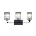 Aspen Three Light Vanity in Matte Black