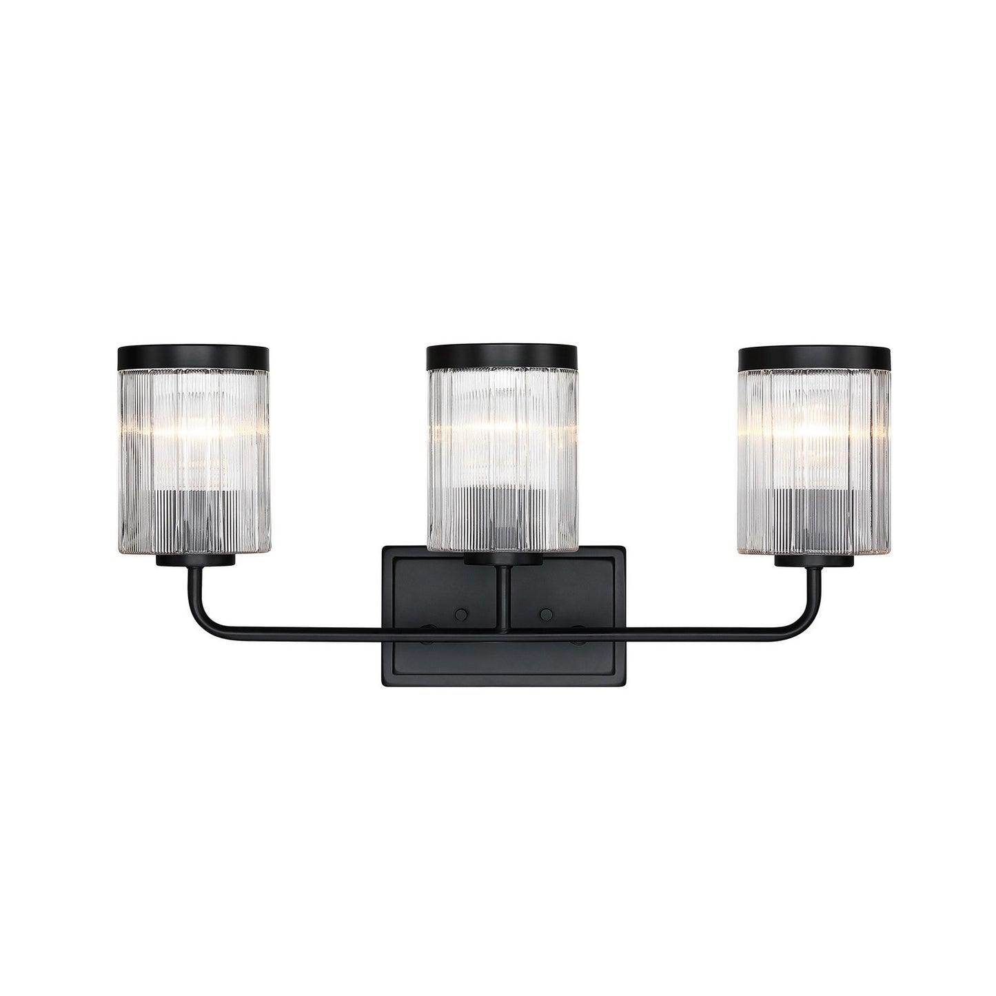 Aspen Three Light Vanity in Matte Black