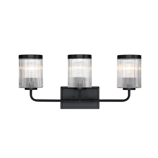 Aspen Three Light Vanity in Matte Black