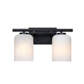 Bluestone Ridge Two Light Vanity in Matte Black