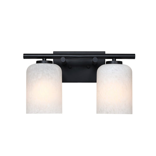 Bluestone Ridge Two Light Vanity in Matte Black