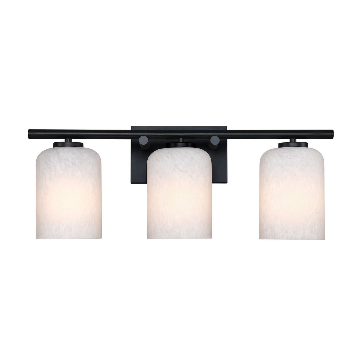 Bluestone Ridge Three Light Vanity in Matte Black