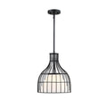 Evensong One Light Pendant in Matte Black