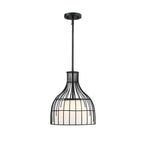 Evensong One Light Pendant in Matte Black