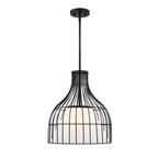 Evensong One Light Pendant in Matte Black