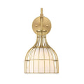 Evensong One Light Wall Sconce in Burshed Gold