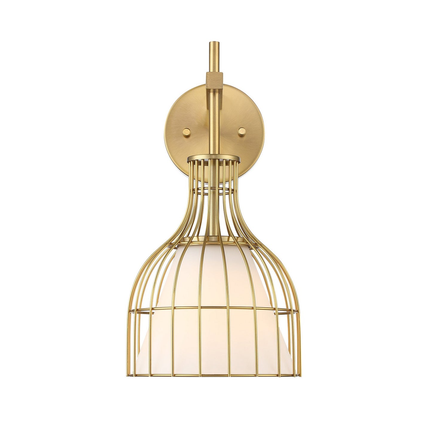 Evensong One Light Wall Sconce in Burshed Gold