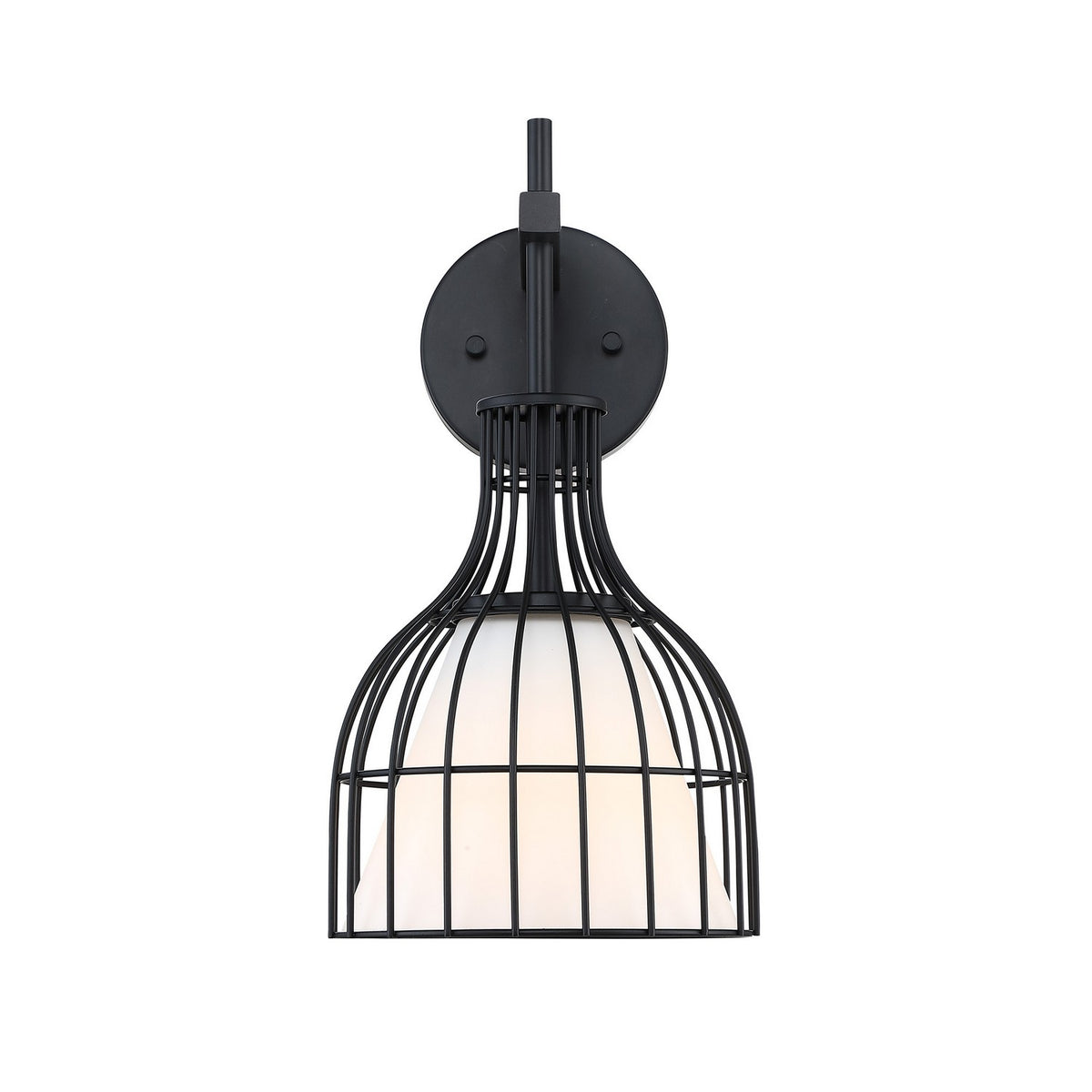 Evensong One Light Wall Sconce in Matte Black