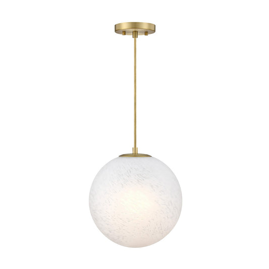 Pixie One Light Pendant in Burshed Gold