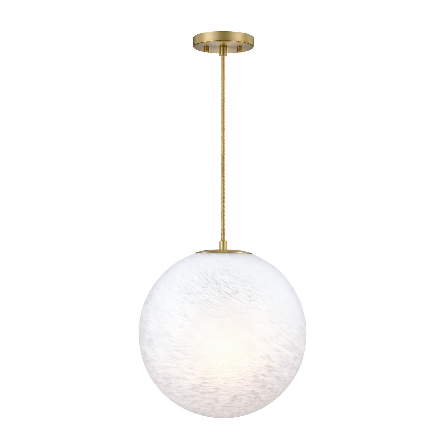 Pixie One Light Pendant in Burshed Gold