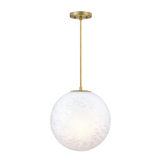 Pixie One Light Pendant in Burshed Gold