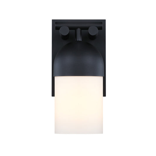 Ever Spring One Light Outdoor Wall Sconce in Black