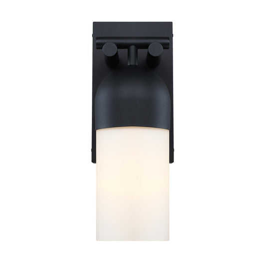 Ever Spring One Light Outdoor Wall Sconce in Black